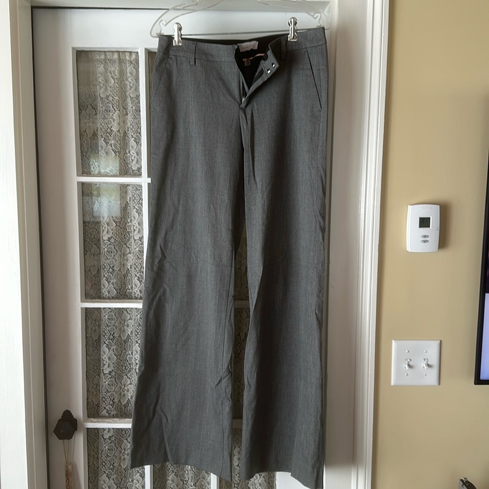 Gap glen plaid gray wide leg pants.  Size 6L